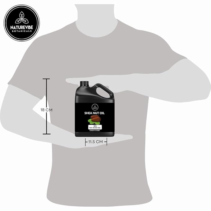 Naturevibe Botanicals Shea Nut Oil 32 Ounces | 100% Pure and Natural | Great for Skin Care and Hair Care-GlimoraGlow