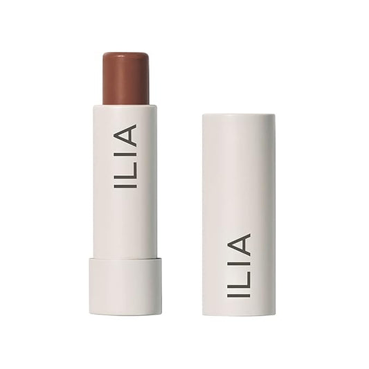 ILIA - Balmy Tint Hydrating Lip Balm | Non-Toxic, Cruelty-Free, Moisturizing + Sheer, Buildable Lip Color (Faded, 0.15 oz | 4.4 g)-GlimoraGlow