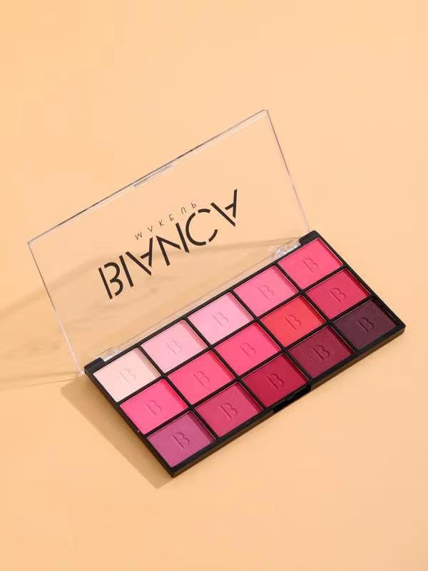 15 Colors Eyeshadow Palette | Versatile Range for Unlimited Eye Looks. (Rose)-GlimoraGlow