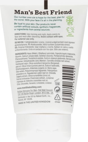 BULLDOG Mens Skincare and Grooming Face Moisturizer Original, 3.3 Fluid Ounce-GlimoraGlow