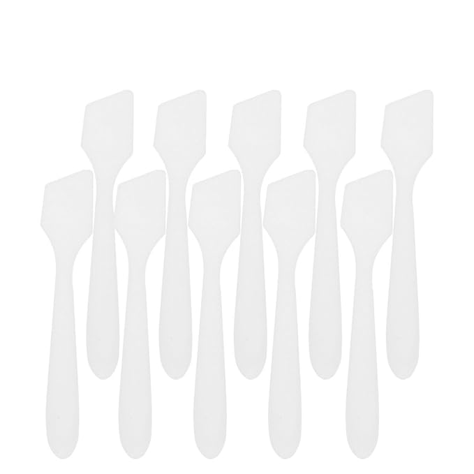 100pcs Face Cream Scoop Makeup Scoop Makeup Spoon Cosmetic Scoop Cosmetic Spatula Face Mask Scoop Face Cream Spatula-GlimoraGlow