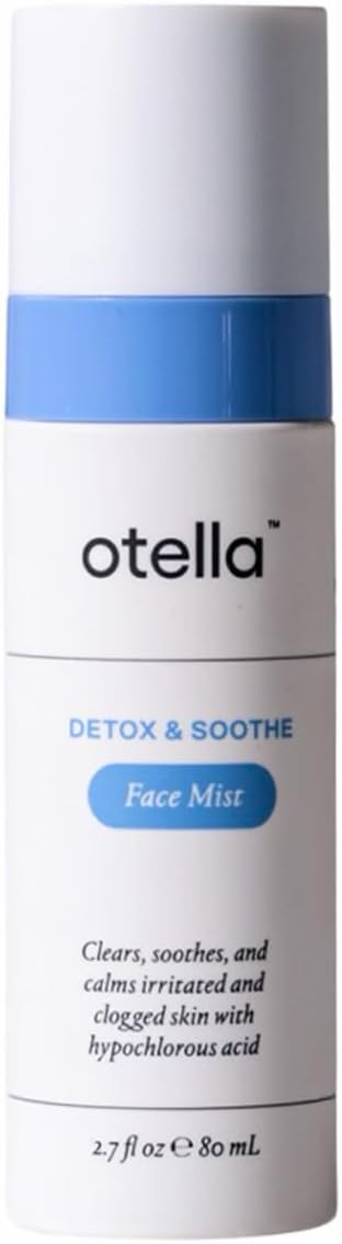 Detox & Soothe Face Mist with Hypochlorous Acid | Reduces Redness & Breakouts | pH Balance & Skin Cleansing for Active Lifestyles | TSA Approved, 2.7 oz | Clean Ingredients-GlimoraGlow