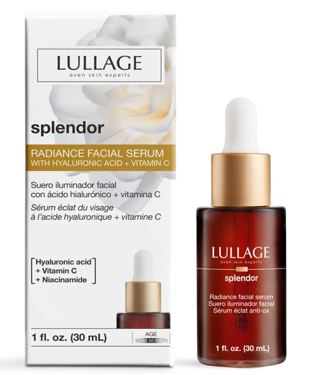 LULLAGE Splendor Radiance Hyaluronic Acid & Vitamin C Serum for Face, Revitalizing Vitamin C Face Serum with Niacinamide to Replenish & Firm the Skin, 1 Fl Oz Dropper Bottle-GlimoraGlow