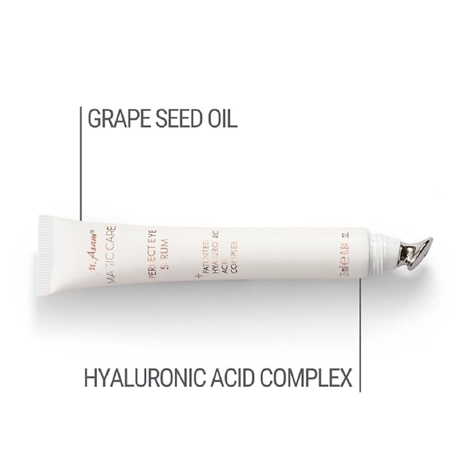 M. Asam MAGIC CARE Perfect Eye Serum - eye serum with 360° tightening effect, effectively fights puffiness & dark circles, tightens the eyelid, eye care with hyaluronic acid complex, 0.84 Fl Oz-GlimoraGlow