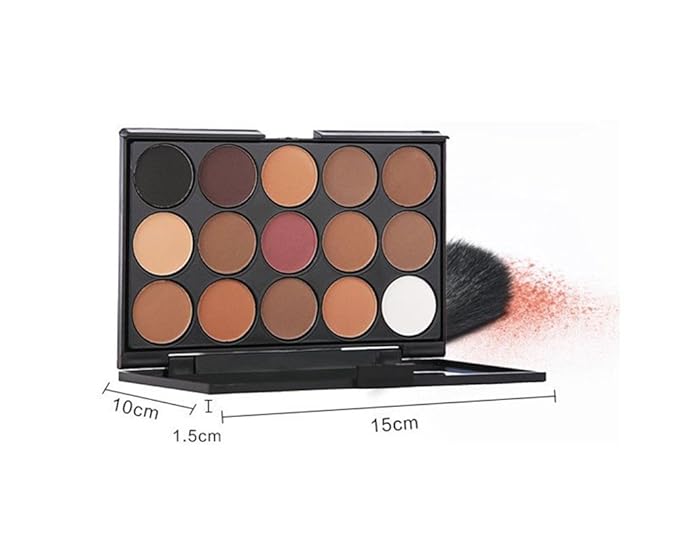 15 Colors Eyeshadow Makeup Palette Cosmetic Contouring Kit - Perfect for Professional and Daily Use-GlimoraGlow