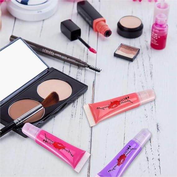 20 PCS Empty Lip Gloss Tubes - 10ml Clear Lip Balm Tubes with 5ml Syringes - Refillable Squeeze Lip Balm Containers - Mini Cosmetic Soft for DIY Lip Gloss and Travel Toiletries-GlimoraGlow