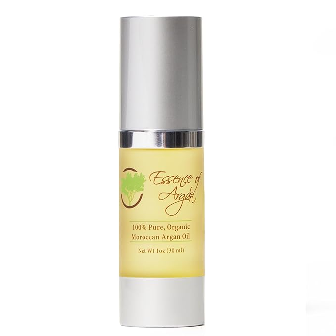 Essence Of Argan 100% Pure Moroccan Organic Argan Oil - Natural EcoCert Oil that Nourishes, Conditions and Moisturizes Your Skin, Hair and Nails (30ml/1oz)-GlimoraGlow