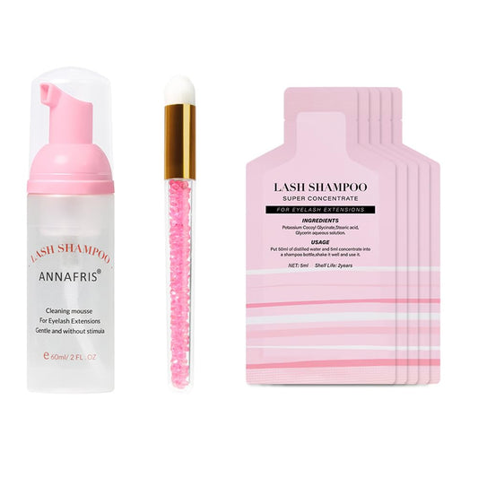 Eyelash Shampoo Foam Cleanser Kit Concentrate Mousse Eyelash Extensions Gentle Cleaning Dedicated Cleanser-GlimoraGlow