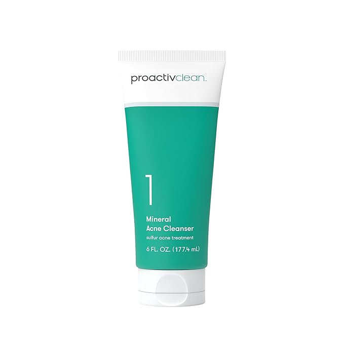Proactiv Clean Mineral Acne Cleanser- Sulfur Acne Treatment Face Wash for Sensitive Skin- Gentle Daily Acne Cream Facial Cleanser with Soothing Chamomile- 6oz-GlimoraGlow