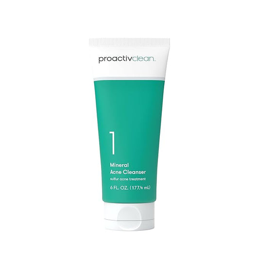 Proactiv Clean Mineral Acne Cleanser- Sulfur Acne Treatment Face Wash for Sensitive Skin- Gentle Daily Acne Cream Facial Cleanser with Soothing Chamomile- 6oz-GlimoraGlow