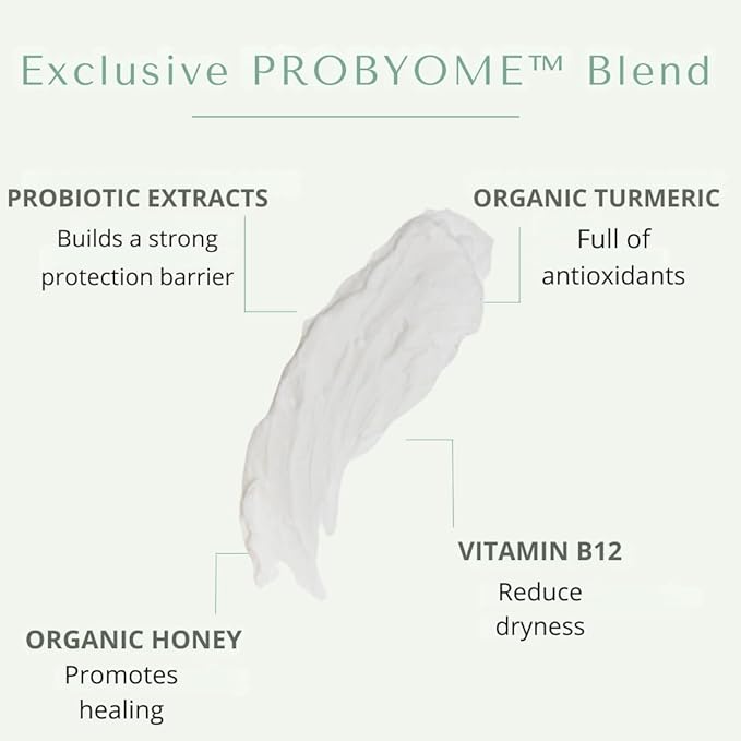 Yobee Body & Face Cream for Dry, Itchy Skin | Dermatologist Formulated | Probiotics, Honey, Turmeric, Vitamins B12 & E, Ceramides, Shea Butter | Fragrance Free | For Kids & Adults | Soothe Eczema-GlimoraGlow