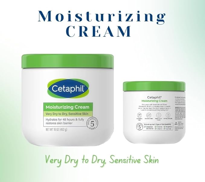 'Cetaphil' Hydrating Moisturizing Cream | The 'Ordinary' Hyaluronic Acid 1 oz. | Cleansing Gel 4 oz.-GlimoraGlow