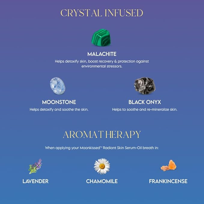 ieró Beauty Moonkissed Radiant Skincare Restorative Serum Oil | Face Moisturizer | Hydrating Face Oil | Anti Aging | Restore Suppleness | All Skin Types | Paraben & Silicone Free, 1 FL OZ/30ML-GlimoraGlow