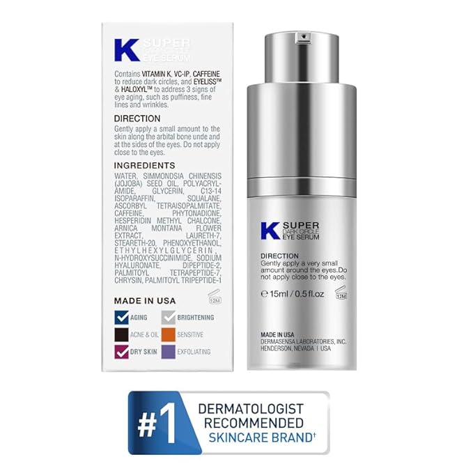 Vitamin K Super Eye Cream, 0.5 Fl Oz.-GlimoraGlow