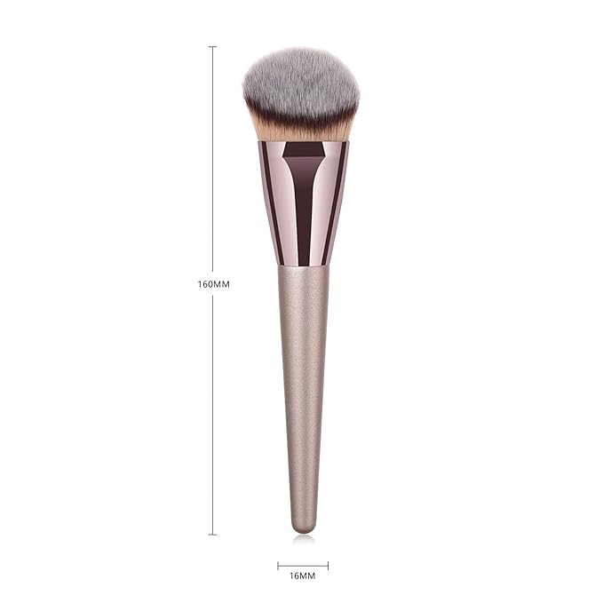 Professional Angled Foundation Brush Premium Synthetic Kabuki Makeup Brush Bronzer Contour Brush Cosmetic Applicator for Blending Liquid Powder BB Cream Vegan Brochas de Maquillaje-GlimoraGlow
