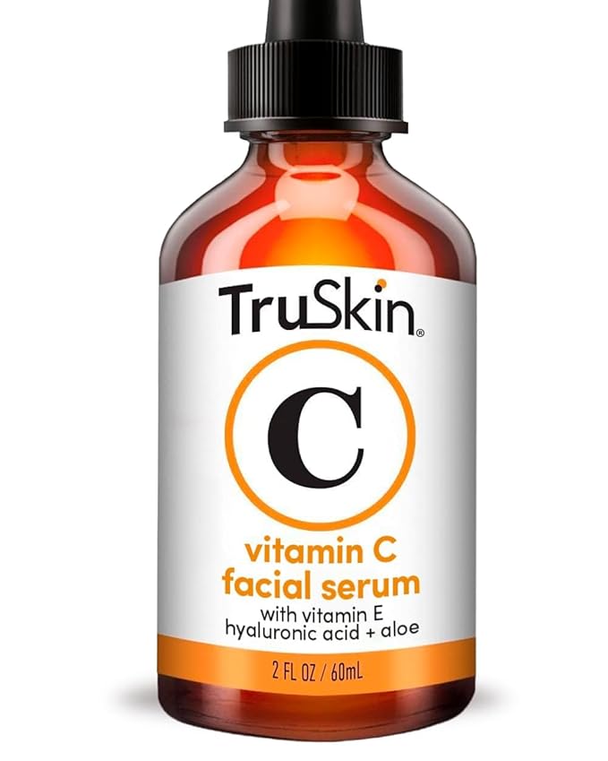 TruSkin Vitamin C Serum For Face – Anti Aging Face Serum with Vitamin C, Hyaluronic Acid, Vitamin E – Brightening Formula – Improve Appearance of Dark Spots, Tone, Fine Lines & Wrinkles, 2 Fl Oz-GlimoraGlow
