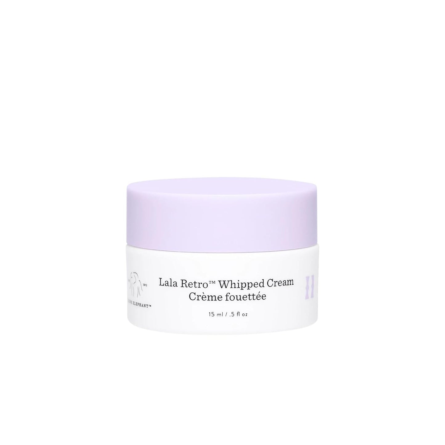 Drunk Elephant Lala Retro Whipped Cream - 15 ml/.5 fl oz - Ceramide Moisturizer - Clean Clinical Skincare - Cruelty-Free - Dermatologist-Tested - Free of Essential Oils, Silicones, and Fragrance-GlimoraGlow