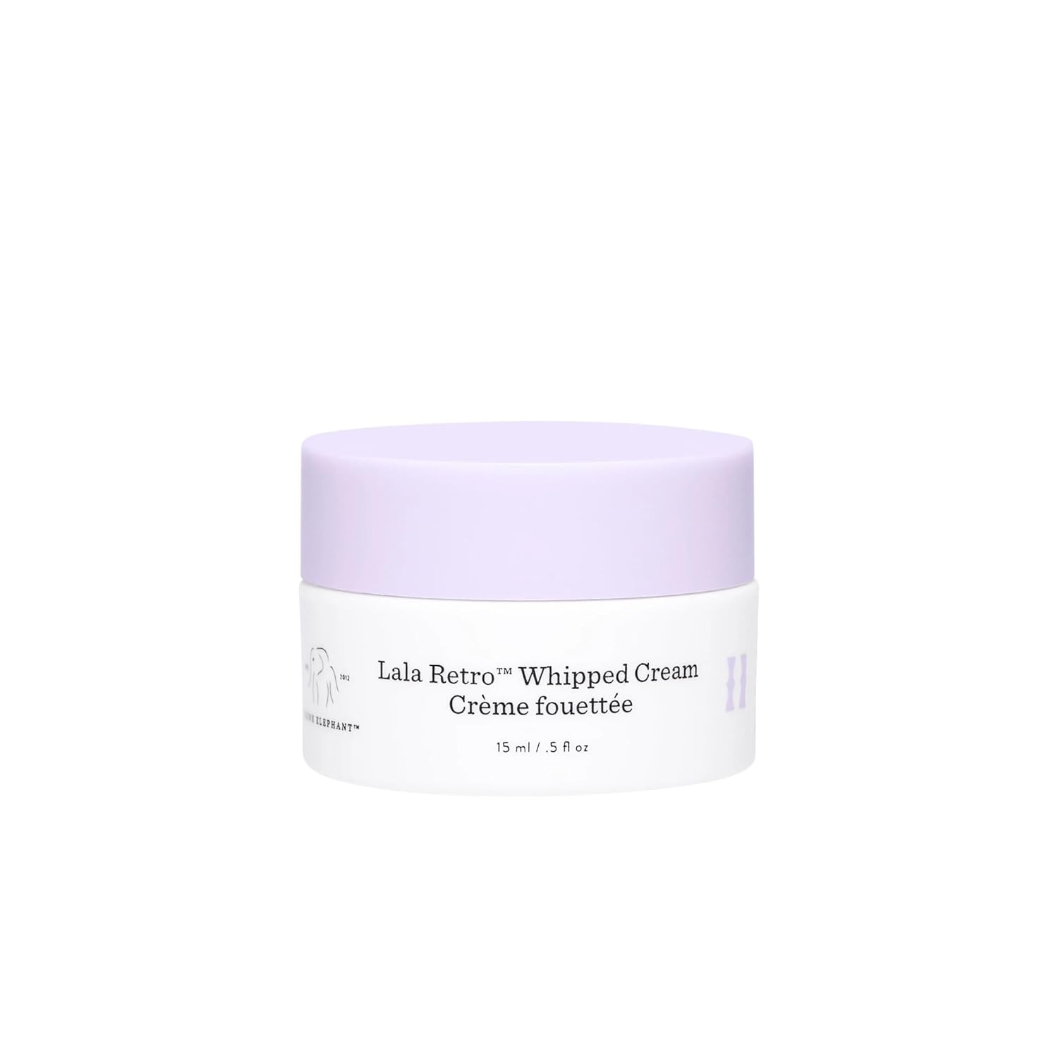 Drunk Elephant Lala Retro Whipped Cream - 15 ml/.5 fl oz - Ceramide Moisturizer - Clean Clinical Skincare - Cruelty-Free - Dermatologist-Tested - Free of Essential Oils, Silicones, and Fragrance-GlimoraGlow