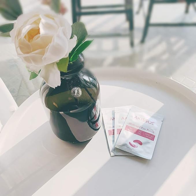 Hydrogel Eye Patch Eyelash Extension Supplies - Akissos 100 PCS Lash Extension Supplies Lift Tint Under Eye Pads Undereye Gel Patches Lint Free Professional Individual DIY Beauty Tool - 3nd Gen-GlimoraGlow