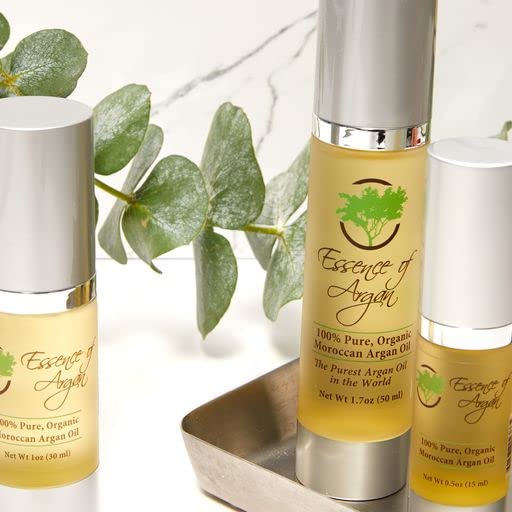 Essence Of Argan 100% Pure Moroccan Organic Argan Oil - Natural EcoCert Oil that Nourishes, Conditions and Moisturizes Your Skin, Hair and Nails-GlimoraGlow