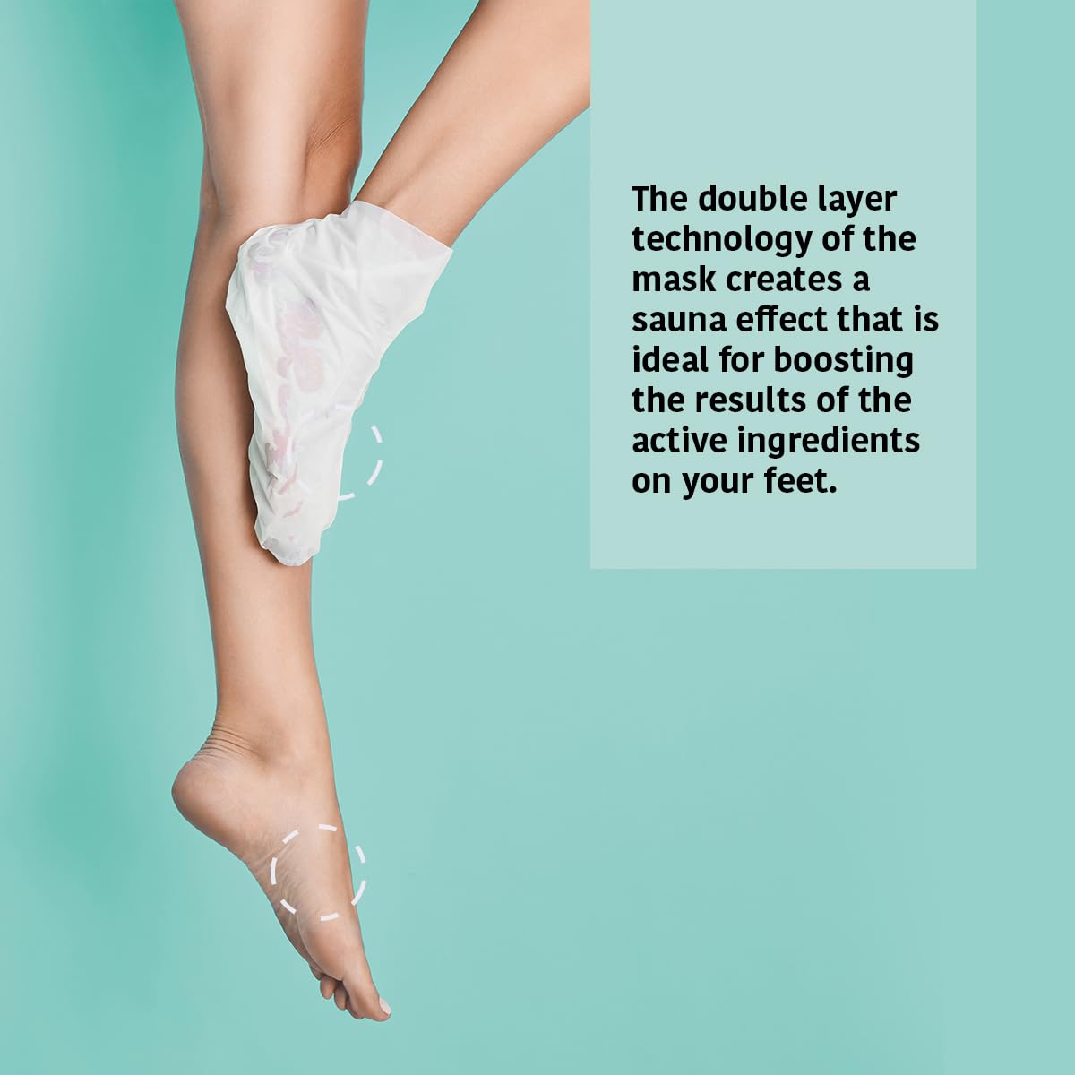 IROHA NATURE Relaxing Foot Mask Socks | 4 Pairs | Peppermint & Shea Butter | Intensive Treatment for Tired Feet | Cooling Effect | Natural & 100% Vegan | Moisturizing Foot Mask-GlimoraGlow