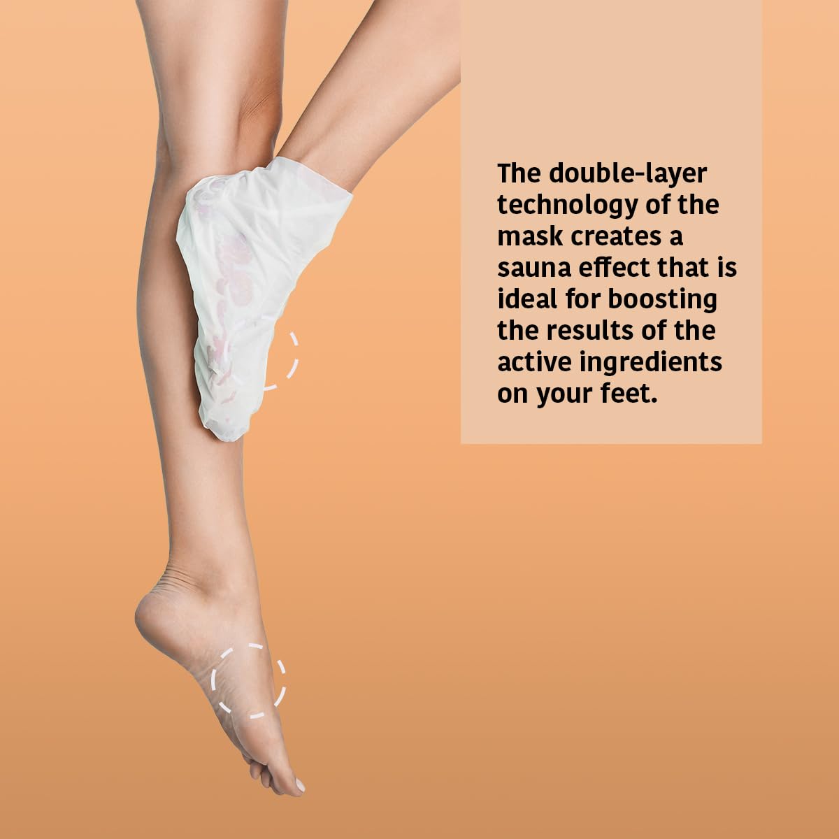 IROHA NATURE Repairing Foot Mask Socks with Peach & Shea Butter | 4 Pairs | Deep Hydration & Instant Repair | For Dry & Cracked Feet | Natural & 100% Vegan | Proven Results-GlimoraGlow