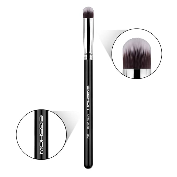 Crease Eyeshadow Brush, EIGSHOW Precision Eye Shadow Blending Brushes for Base Application Smudging Defining, Soft, Dense Bristles (E802)-GlimoraGlow