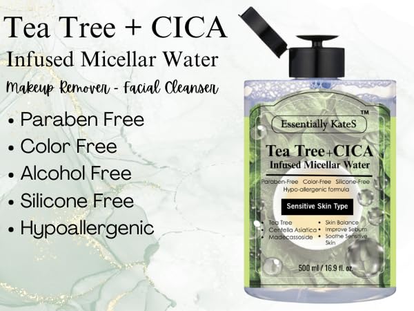 Micellar Water 500ml (16.9 Fl oz), a Jumbo size, Effectively Removes Eye & Face Make-up, No Oil and No Alcohol - Very Moisturizing and Not Painful, a Korean Skin Care-GlimoraGlow