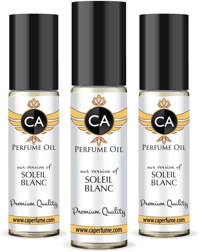 CA Perfume Impression of Soleil Blanc For Women & Men Replica Fragrance Body Oil Dupes Roll-On 0.3 Fl Oz-X3-GlimoraGlow