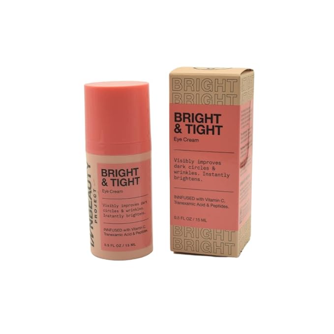 iNNBEAUTY PROJECT Bright & Tight Dark Circle Firming Eye Cream with Vitamin C & Peptides 0.5 oz / 15 mL-GlimoraGlow