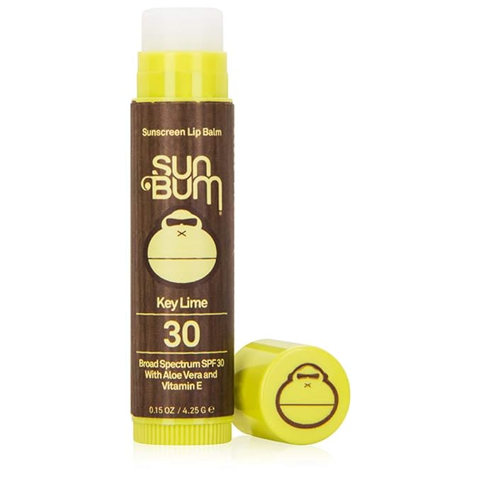 Sun Bum SPF 30 Sunscreen Lip Balm | Vegan and Cruelty Free Broad Spectrum UVA/UVB Lip Care with Aloe and Vitamin E for Moisturized Lips | Key Lime Flavor |.15 oz-GlimoraGlow