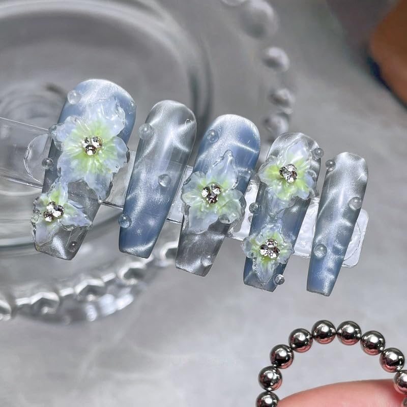 10Pcs Round Cat Eye Magnet Beads for Nails – Strong Magnetic Beads for Cat Eye Gel Polish, Water Ripple Nail Art Tool Set-GlimoraGlow