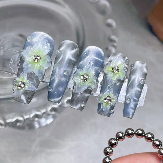 10Pcs Round Cat Eye Magnet Beads for Nails – Strong Magnetic Beads for Cat Eye Gel Polish, Water Ripple Nail Art Tool Set-GlimoraGlow