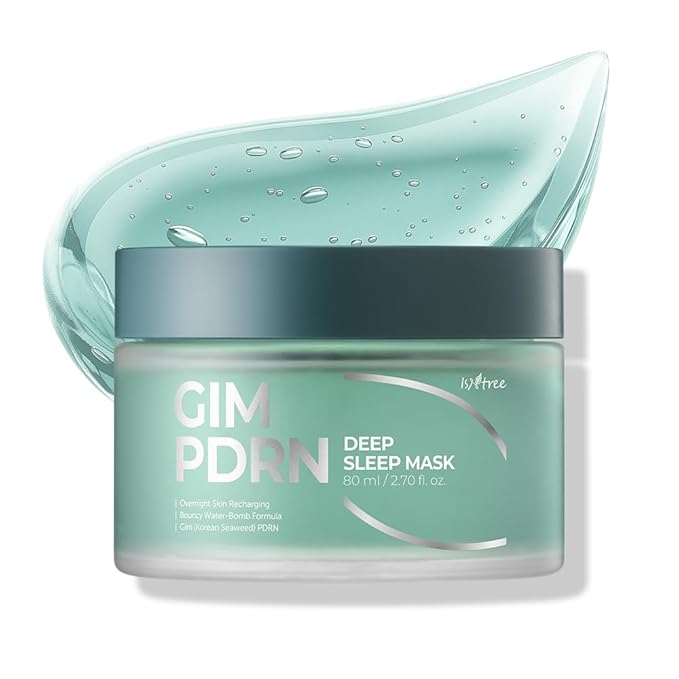 IsNtree Gim PDRN Deep Sleep Mask 80ml, 2.7 fl oz | Korean SEAWEED Skincare Sleeping Mask gel | Night Cream | Facial Mask | Overnight Gel mask for Hydration & Skin Bounce-GlimoraGlow