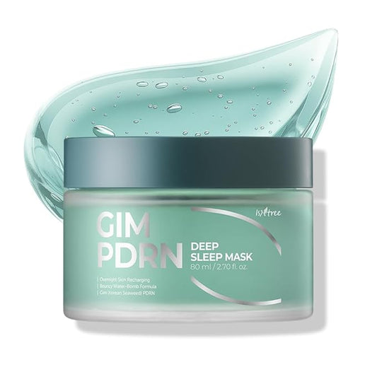 IsNtree Gim PDRN Deep Sleep Mask 80ml, 2.7 fl oz | Korean SEAWEED Skincare Sleeping Mask gel | Night Cream | Facial Mask | Overnight Gel mask for Hydration & Skin Bounce-GlimoraGlow
