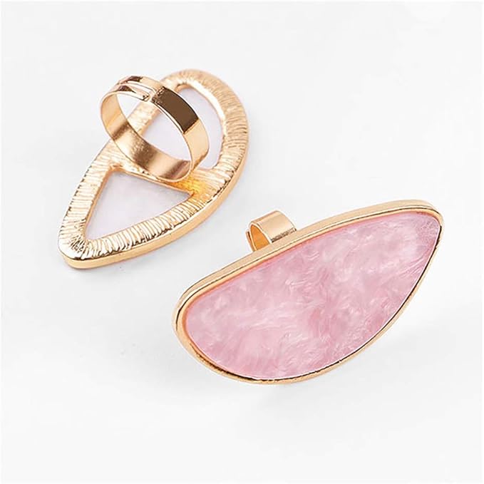 2 Pcs Resin Mixing Palette with Finger Rings Eyelash Extension Glue Rings Nail Art Equipment-GlimoraGlow