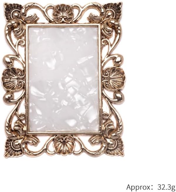 2 Pcs Nail Art Palette Nail Mixing Palette Polish Color Mixing Plate Golden Edge Nail Holder Display Board Heart Shape Cosmetic Mixing Tools (Gold)-GlimoraGlow