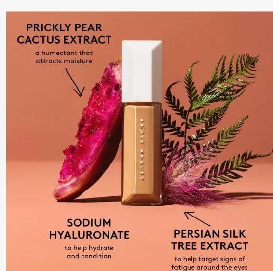 'Fenty Beauty by Rihanna We're Even Hydrating Longwear Waterproof Concealer - Your Skincare-Powered Solution to Dark Circles and Puffiness 0.30 oz / 9 ml (160W -light with warm peach undertones)-GlimoraGlow
