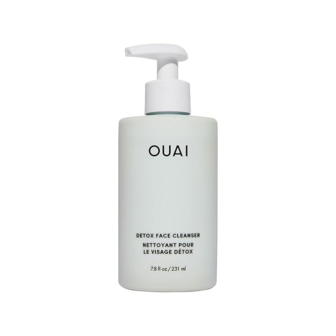 OUAI Detox Facial Cleanser - Deep Cleansing Face Wash with Glycolic Acid, Niacinamide & PHA - Removes Sweat, Dirt & Oil Without Drying - Gentle Face Cleanser for Post-Workout (7.8 Fl Oz)-GlimoraGlow