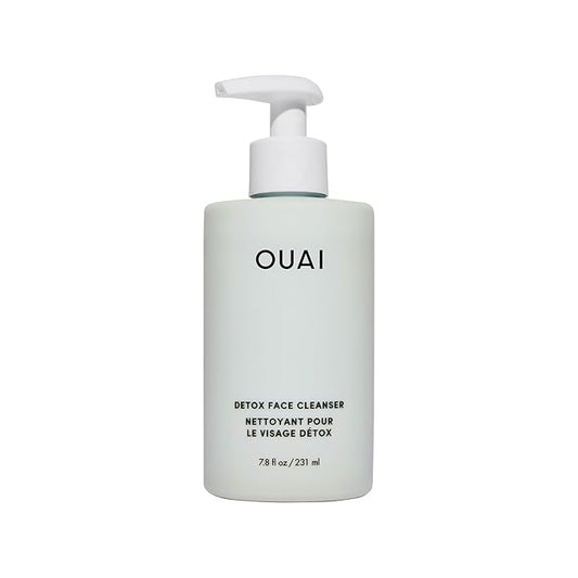 OUAI Detox Facial Cleanser - Deep Cleansing Face Wash with Glycolic Acid, Niacinamide & PHA - Removes Sweat, Dirt & Oil Without Drying - Gentle Face Cleanser for Post-Workout (7.8 Fl Oz)-GlimoraGlow