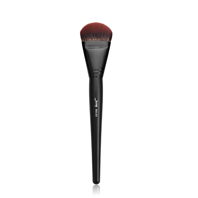 Jessup Foundation Brush for Liquid, Smooth Angled, Large Face Makeup Brush for Blending Liquid, Cream MUL02-GlimoraGlow