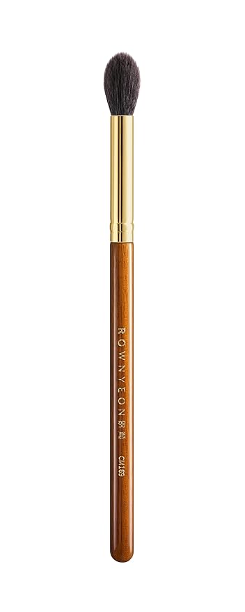 Desert Oak Series Eyeshadow Blending Brush - Dome Goat Hair Bristles for Seamless Crease Work, Premium Bubinga Handle with Gold Brass Ferrule (CM 169)-GlimoraGlow