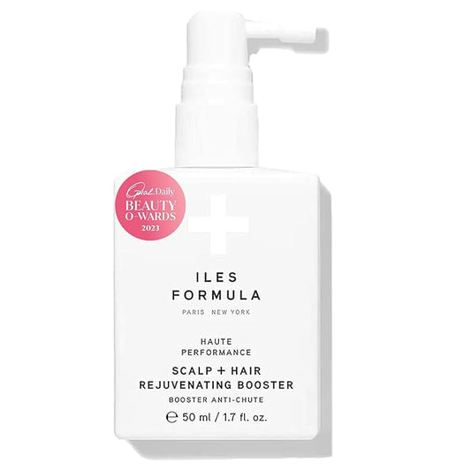 ILES FORMULA Scalp & Hair Rejuvenating Booster – Reduces Hair Loss Signs, Boosts Growth & Thickness, Botanically Derived Breakthrough Blend with Procapil, Tomato, Apple & Wasabi Extracts (1.7 Fl Oz)-GlimoraGlow