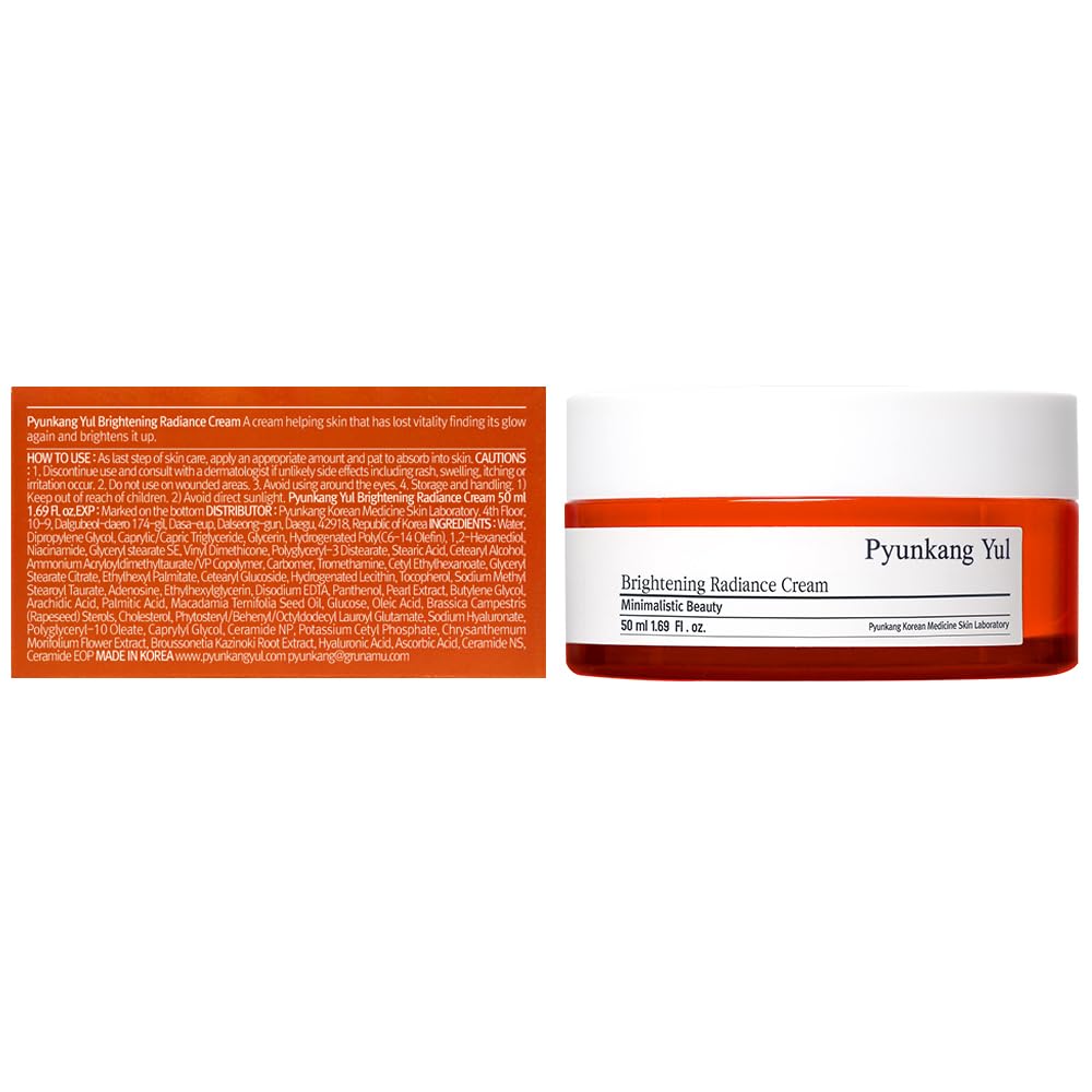 Pyunkang Yul PKY Radiance Vita Cream with Vitamin C and Pearl Extract, 1.69 Fluid Ounces (50 Milliliters) – Moisturizing Cream for Flawless, Radiant Skin-GlimoraGlow