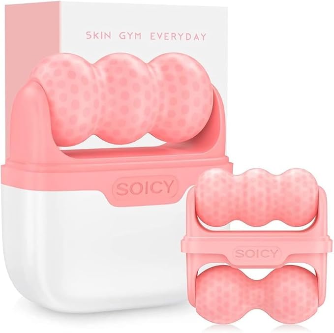 OPENDGO Ice Roller for Face Facial Massager for Eye Puffiness, Reduces Wrinkles, 2 in 1 Facial Skin Care Tool for Body Cold Therapy Tools-GlimoraGlow