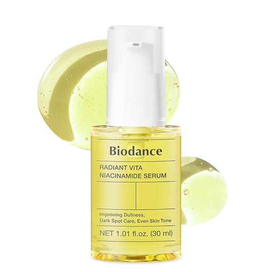 BIODANCE Radiant Vita Niacinamide Serum, Brightening, Dark Spot Care, Hydrating for Sensitive Skin, Filter Glow Serum for All Skin Types, Korean Skincare | 1.01 floz x 1 ea-GlimoraGlow