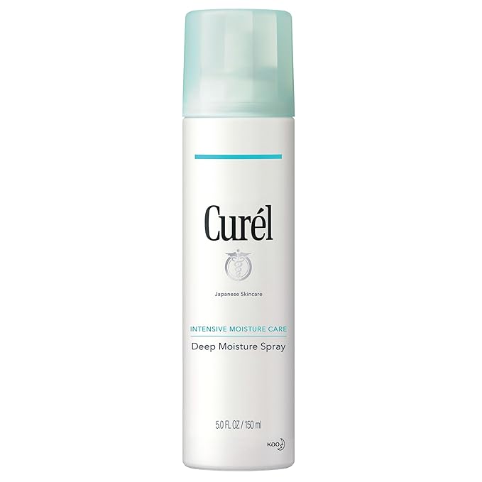Curel Japanese Skin Care Deep Moisture Spray, Spray on Moisturizer for Dry Skin, Face Hydrating spray with Ceramides, 5 Oz-GlimoraGlow