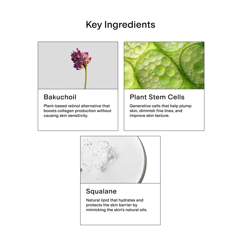 CLEARSTEM - HYDRAGLOW Stem Cell Moisturizer - Bakuchiol + Squalene - Youthful Skin Face Moisturizer - All Skin Types - Facial Skin Care Products - Gluten Free, Cruelty Free - 2 fl oz / 60ml-GlimoraGlow