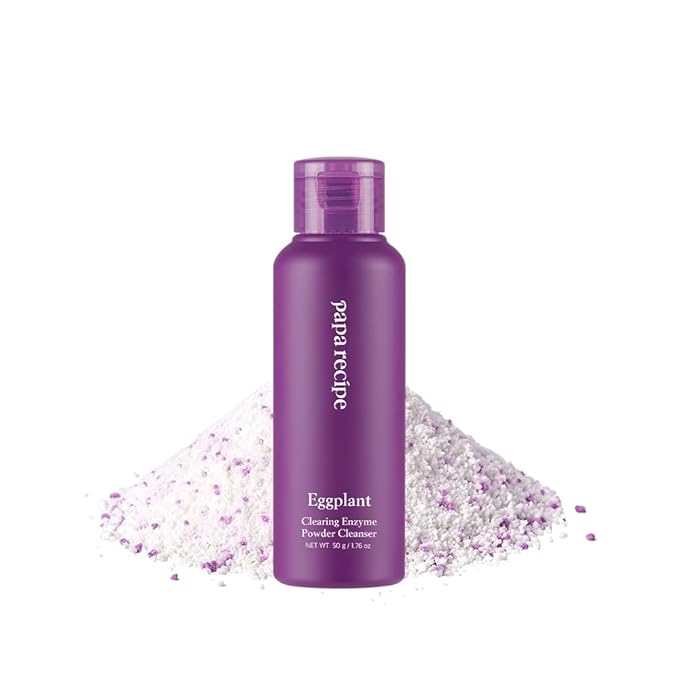 Papa Recipe Eggplant Enzyme Powder Cleanser - Soft Exfoliating Facial Wash for Sensitive Skin (50g, 1.72oz) - Korean Skincare for Radiant, Smooth Complexion, Safe for sensitive skin-GlimoraGlow