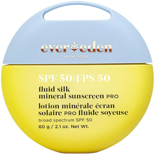 Evereden SPF50 Fluid Silk Mineral Kids Sunscreen: Clean Cooling Non-Nano UVA, UVB, & IR Protection for Sensitive Skin - Sheer, Lightweight, & Waterproof for Up to 40 Mins - Beach Day Toddler Sunscreen-GlimoraGlow